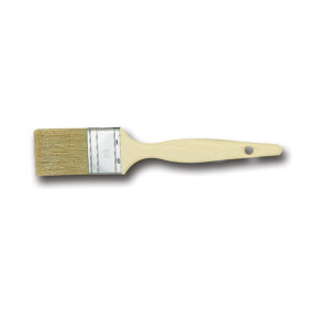 PINCEAU MANCHE PLASTIQUE Virole INOX, poils en soie de porc