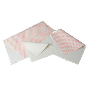 Papier duplex blanc ou Vichy rouge